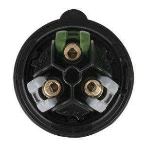 CEE 16A 240V 3p Plug Female Nero, Turbo Twist, IP44