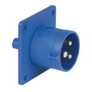 CEE 16A 240V 3p Socket Male Blu, IP44