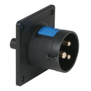 CEE 16A 240V 3p Socket Male Nero, IP44