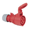 CEE 16A 400V 4p Plug Female Rosso, IP44