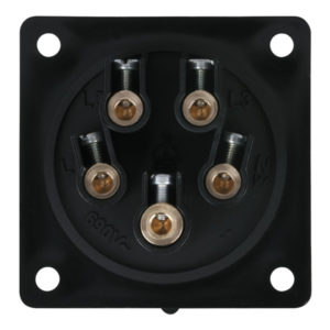 CEE 16A 400V 5p Socket Female Nero, IP44