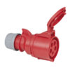 CEE 32A 400V 5p Plug Female Rosso, IP44