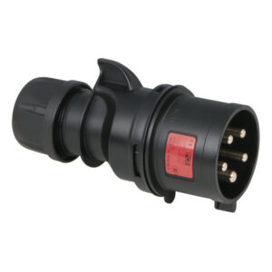 CEE 32A 400V 5p Plug Male Nero, IP44