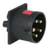 CEE 32A 400V 5p Socket Male Nero, IP44