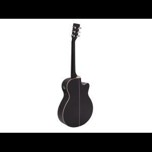 DIMAVERY AW-400 Western guitar LH, black