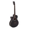 DIMAVERY AW-400 Western guitar LH, black