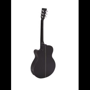 DIMAVERY AW-400 Western guitar, black