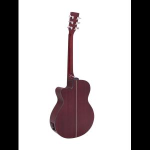 DIMAVERY AW-400 Western guitar, redburst