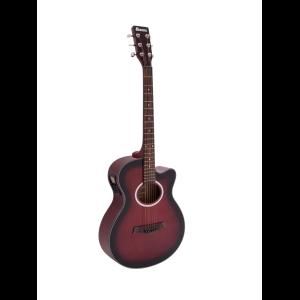 DIMAVERY AW-400 Western guitar, redburst