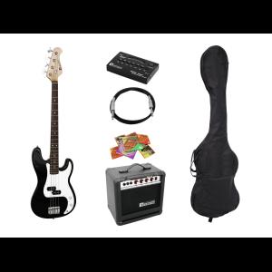 DIMAVERY BGS-10B E-Bass-Set, black