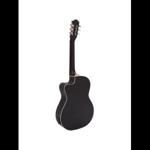 DIMAVERY CN-600E Classical guitar, schwarz