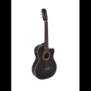 DIMAVERY CN-600E Classical guitar, schwarz