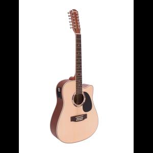 DIMAVERY DR-612 Western guitar 12-string, nature