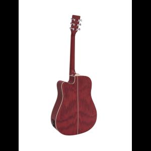 DIMAVERY JK-510 Western guitar, cutaway, grained