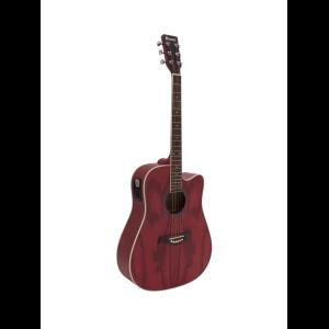 DIMAVERY JK-510 Western guitar, cutaway, grained