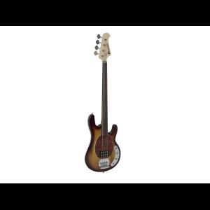 DIMAVERY MM-501 E-Bass, fretless, tobacco