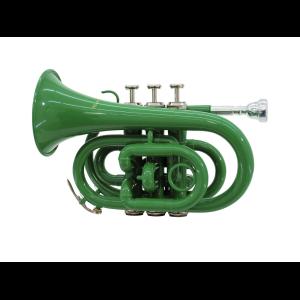 DIMAVERY TP-300 Bb Pocket Trumpet, green