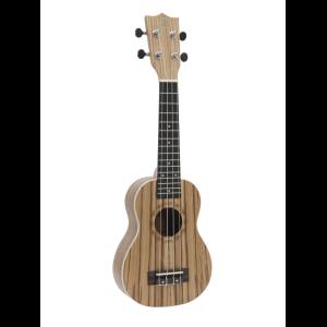 DIMAVERY UK-400 Ukulele soprano "Zebrawood"