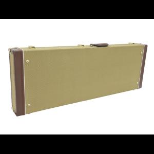 DIMAVERY Wooden Case for E-Guitars, tweed