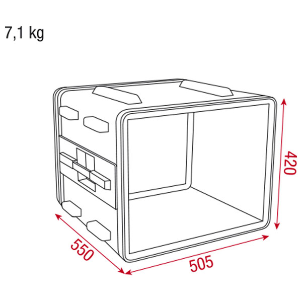 DoubleDoor Case 8U