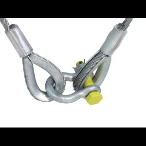 EUROLITE Lifting Rope 1500x10mm w. Shackle -400kg