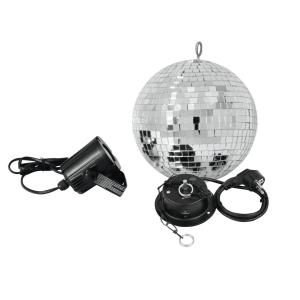 EUROLITE Mirror Ball Set 20cm with LED Spot