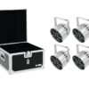 EUROLITE Set 4x LED PAR-56 HCL Short sil + EPS Case