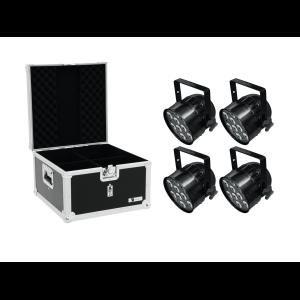 EUROLITE Set 4x LED PAR-56 HCL Short sw + EPS Case