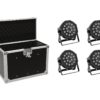 EUROLITE Set 4x LED SLS-180 + Case EC-SL4M size M