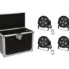 EUROLITE Set 4x LED SLS-603 + Case EC-SL4M size M