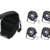 EUROLITE Set 4x LED SLS-9 Hybrid HCL + Soft-Bag