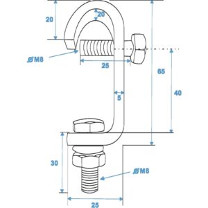 EUROLITE TH-16 Clamp for Decotruss sil