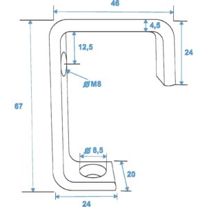 EUROLITE TH-25 Clamp for 25mm Tube sil