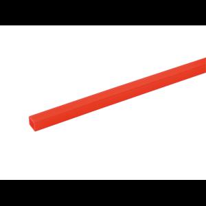 EUROLITE Tubing 10x10mm red UV-active 2m