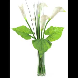 EUROPALMS Calla in glass, 64cm