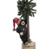 EUROPALMS Christmas bear, with fir, 105cm