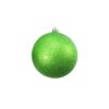 EUROPALMS Deco Ball 10cm, applegreen, glitter 4x