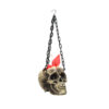 EUROPALMS Halloween Flaming Skull, 45x21x15cm