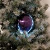 EUROPALMS LED Snowball 8cm, purple 5x