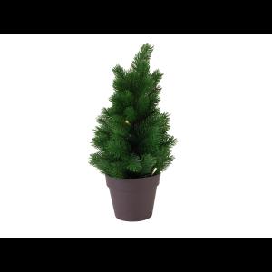 EUROPALMS PE fir tree with LEDs, 40cm