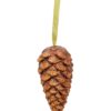 EUROPALMS Pinecone hanger, glitter, copper, 18cm