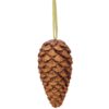 EUROPALMS Pinecone hanger, glitter, copper, 23cm