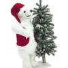 EUROPALMS Polar bear, with snowy fir, 105cm