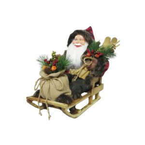 EUROPALMS Santa with sledge, 45cm