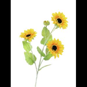 EUROPALMS Sunflower Branch x 3, 70cm