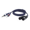 FL44 - 2 unbal. Jack mono L/R > 2 XLR/M 3 p. 1,5 m