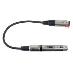 FLA03 - Jack F. (50 kilo-Ohm) > XLR F. (600 Ohm) Con corrispondenza impedenza e interruttore on/off