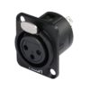 HICON XLR mounting plug 3pin HI-X3DF-G