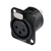 HICON XLR mounting plug 3pin HI-X3DF-M