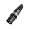 HICON XLR plug 3pin HI-X3CM-BLK